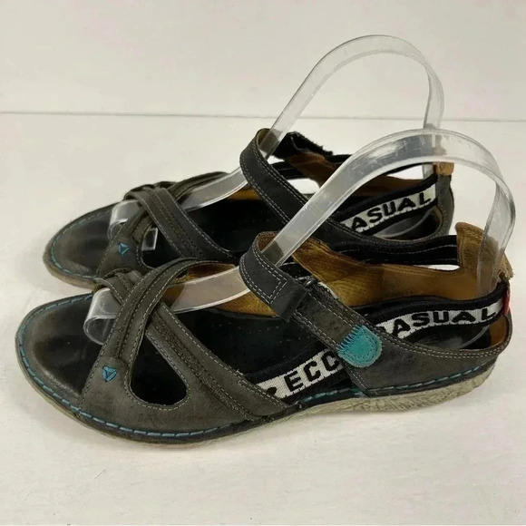 Ecco leather  sandals 39 - Picture 1 of 7